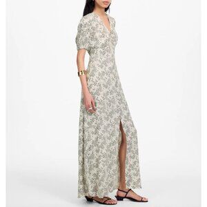 Madewell Cream Floral Maxi Dress
